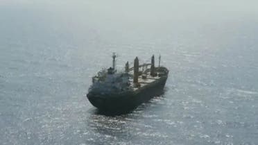 Iranian ship ‘Iran Saviz’ in 2018. (Al Arabiya)