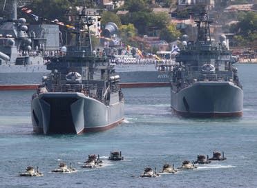 سفن حربية روسية في البحر الأسود (أرشيفية)