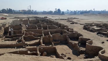 The remains of a 3000 year old city, dubbed ‘The Rise of Aten,’ dating to the reign of Amenhotep III, uncovered by the Egyptian mission near Luxor. (AFP)