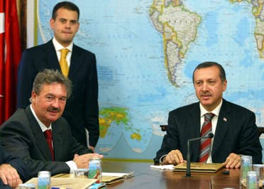 أسيلبورن  مع أردوغان في 2005 في أنقرة