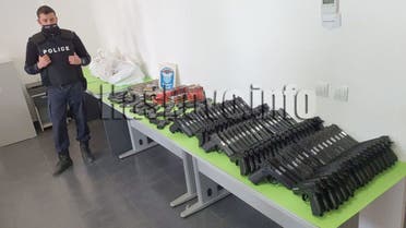 الأسلحة المضبوطة في بلغاريا على الحدود مع تركيا