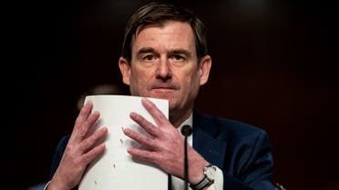 Under Secretary of State for Political Affairs, David Hale, testifies during a Senate Committee on Foreign Relations, Sept. 24, 2020. (AFP)