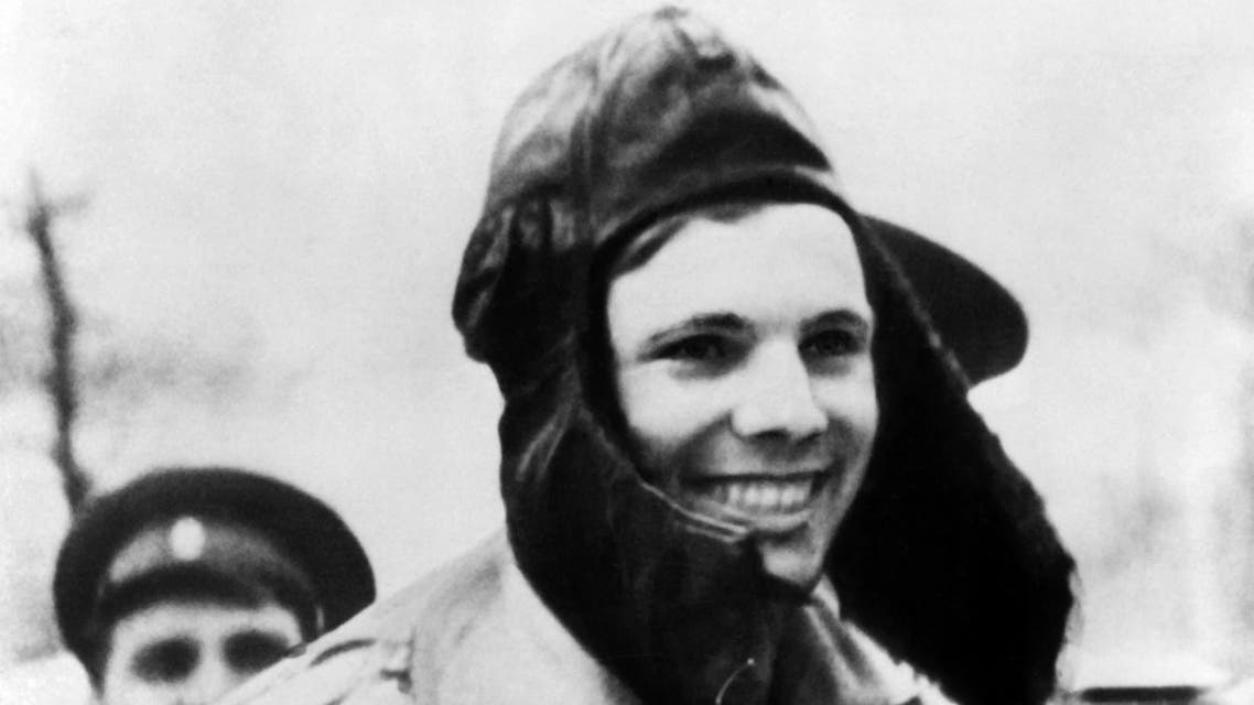 Soviet cosmonaut Yuri Gagarin is seen in 1961. He became the first human to travel in space aboard Vostok I and the first to orbit the earth on April 12, 1961.