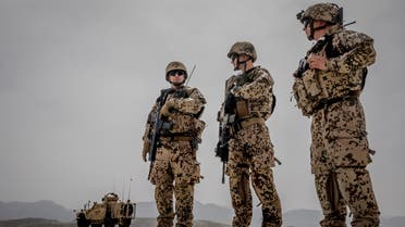 German Bundeswehr soldiers are seen at a camp in Afghanistan, March 25, 2018. (Reuters)