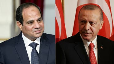 الرئيسان التركي رجب طيب أردوغان والمصري عبدالفتاح السيسي