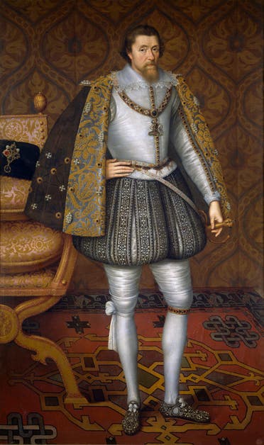 لوحة تجسد الملك جيمس السادس