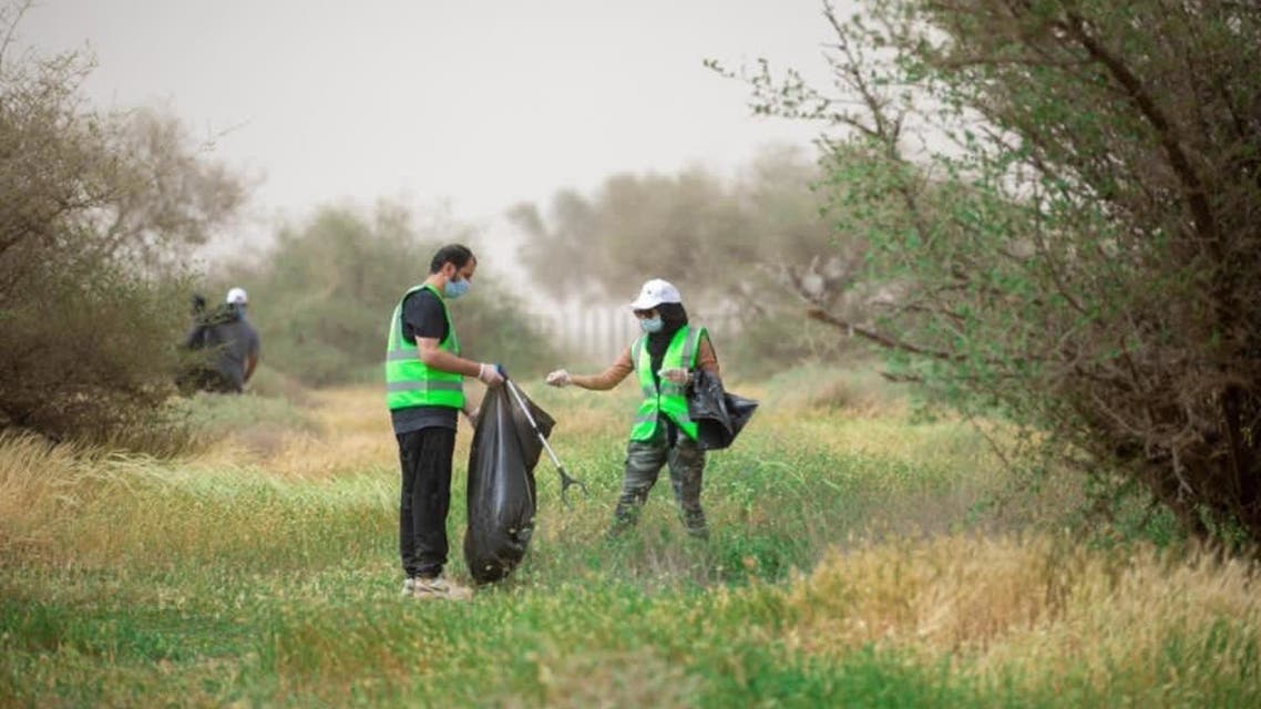 A campaign to afforest the King Abdulaziz Royal Reserve in Saudi Arabia was launched, planting 100,000 trees in its first phase, in line with the Kingdom’s Green Initiative. (Supplied)