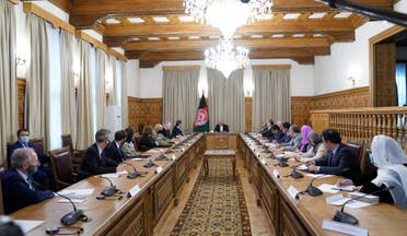 وزیر خارجه آمریکا و مسئولان افغانستان