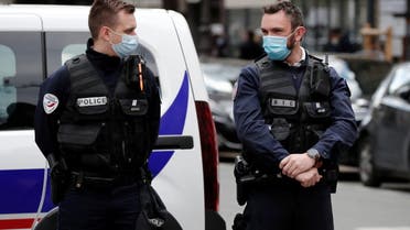 French police secure the area after one person was shot dead and one injured in front of the Henry Dunant hospital in Paris, France, April 12, 2021. (File photo: Reuters)