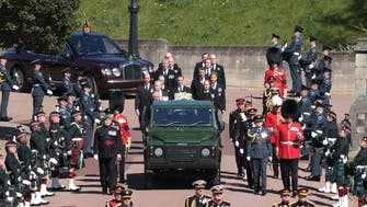 Prince Philip’s body lowered into Royal Vault as funeral nears its close