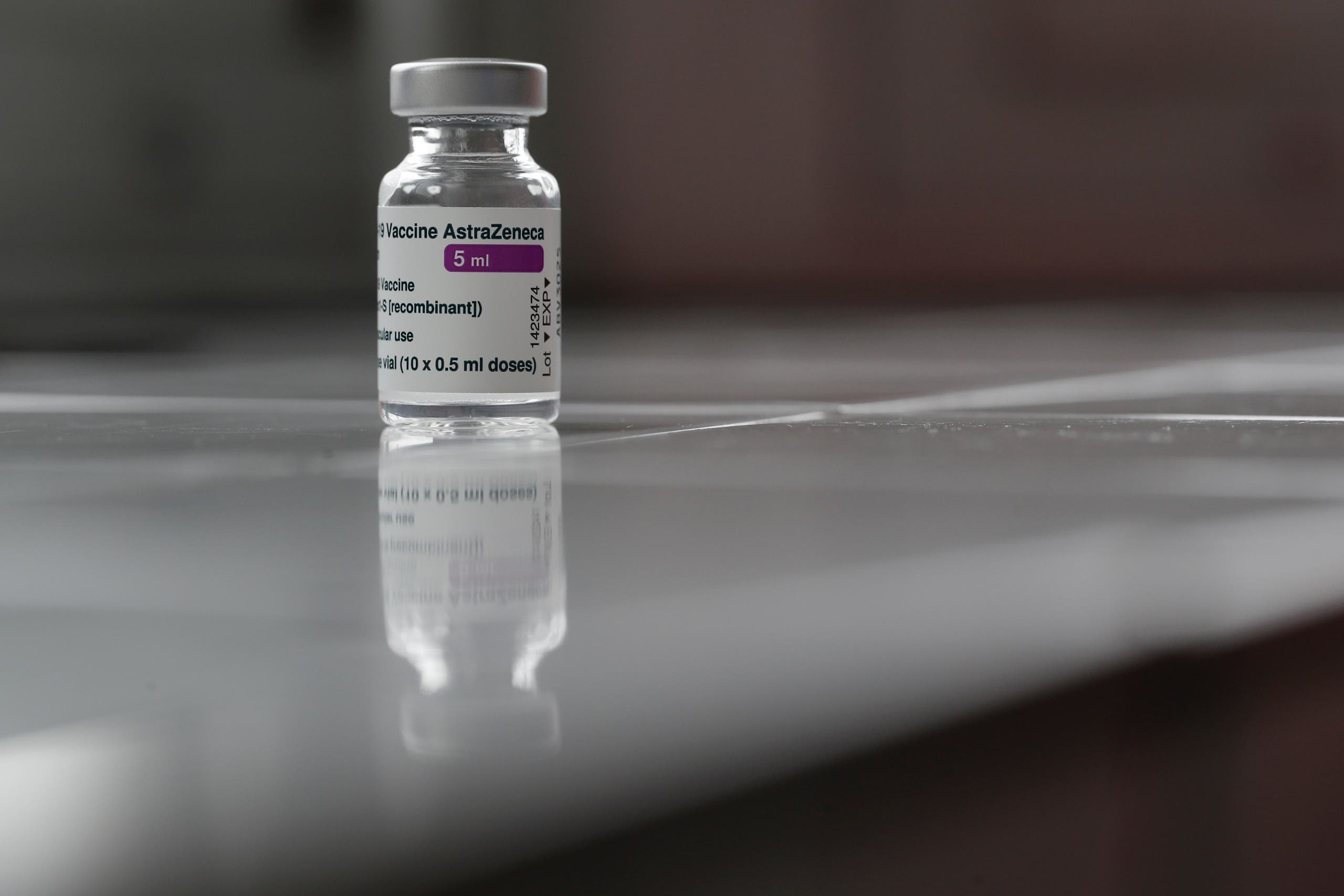 A vial of the Oxford-AstraZeneca COVID-19 vaccine is pictured at the Foch hospital in Suresnes, near Paris, France, February 8, 2021. (File photo: Reuters)