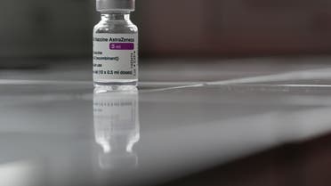 A vial of the Oxford-AstraZeneca COVID-19 vaccine is pictured at the Foch hospital in Suresnes, near Paris, France, February 8, 2021. (File photo: Reuters)