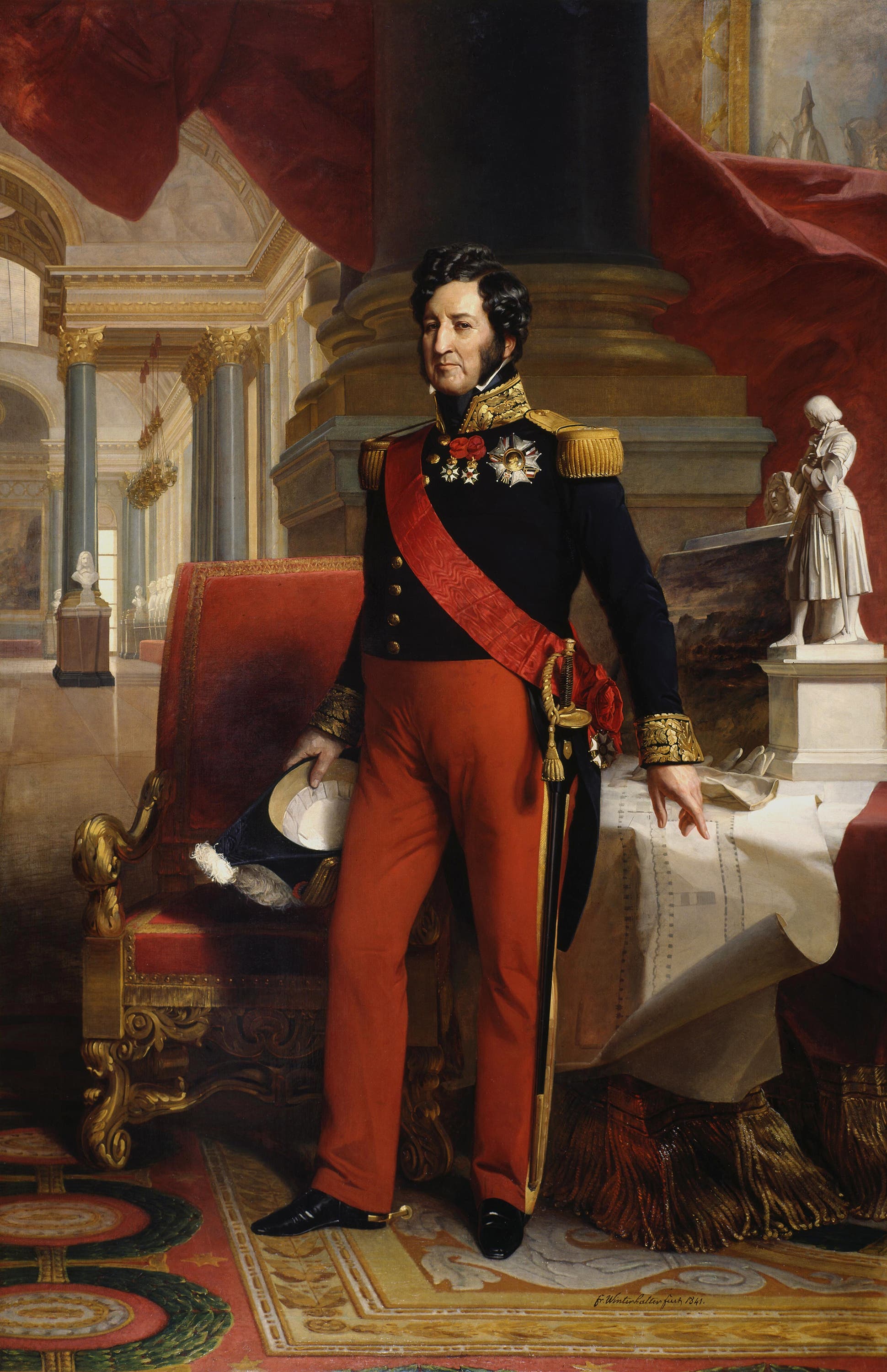 لوحة تجسد الملك لويس فيليب الأول