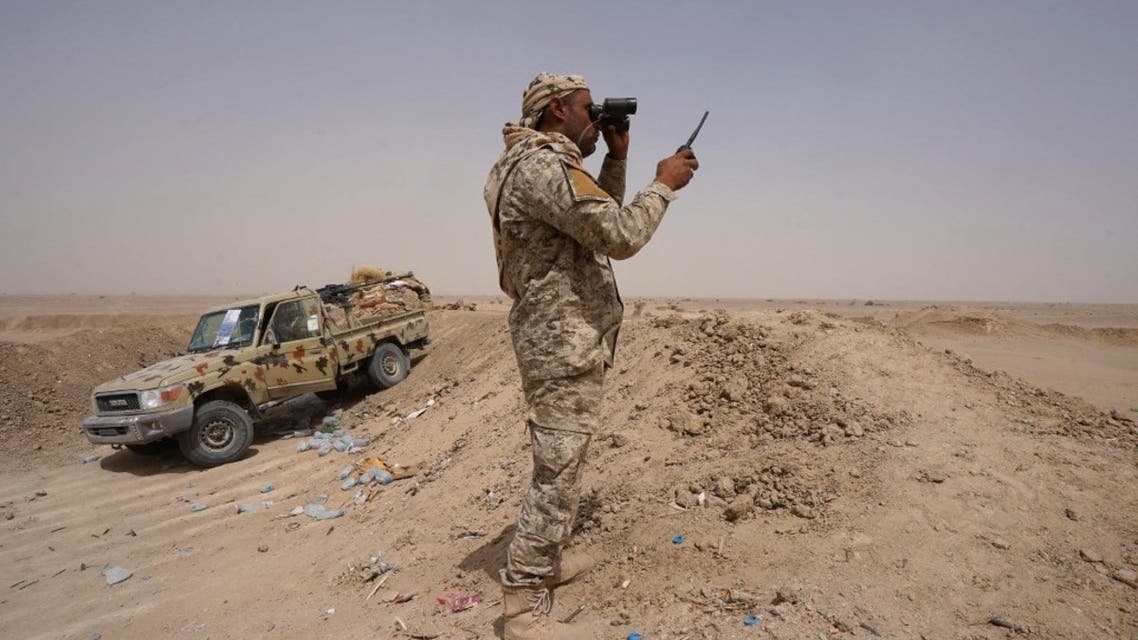 عنصر من الجيش اليمني في مأرب - فرانس برس