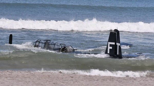 WWII Plane Makes Emergency Landing In Waters Off Florida Beach