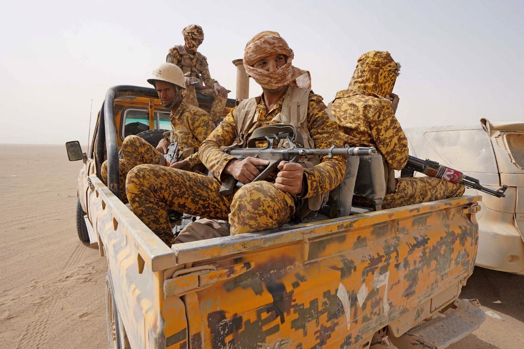 عناصر من الجيش اليمني في مأرب (أرشيفية)