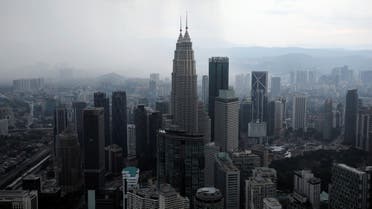 A view of the city skyline in Kuala Lumpur in Malaysia, April 12, 2021. (Reuters)