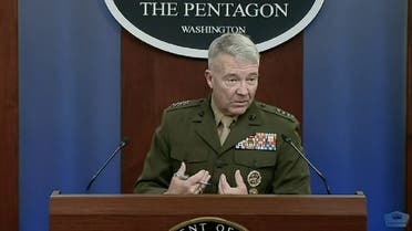 CENTCOM chief Gen. Kenneth McKenzie speaks to reporters at the Pentagon, April 22, 2021. (Screengrab)