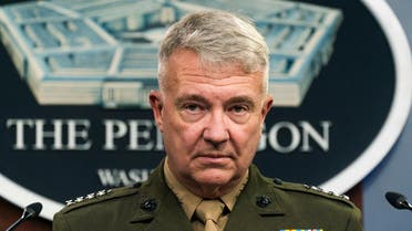 Gen. Kenneth McKenzie, Jr., commander of the United States Central Command, speaks during a briefing at the Pentagon, April 22, 2021. (AP)