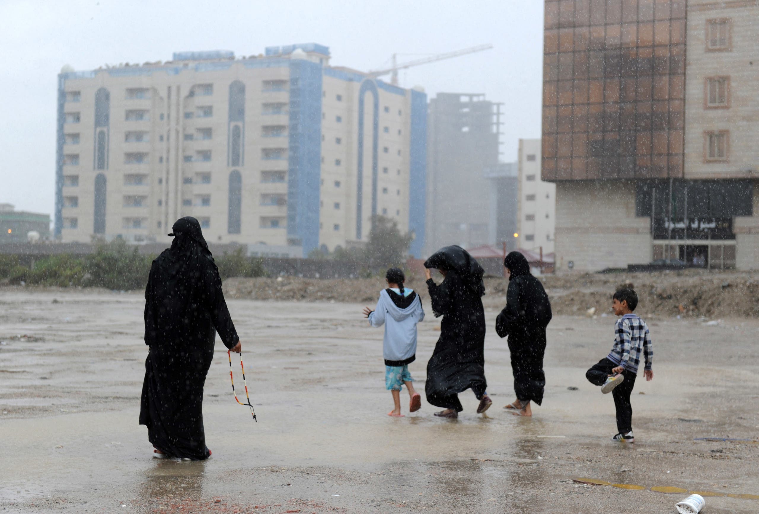 أمطار في جدة (أرشيفية)