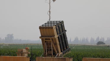 An Israeli Iron Dome defence system battery, designed to intercept and destroy incoming short-range rockets and artillery shells, in pictured in the Hula Valley in northern Israel near the border with Lebanon, on July 27, 2020. The Israeli army said the previous day one of its drones had come down in Lebanese territory, following a reinforcement of its presence at its northern frontier near Lebanon. Israel regularly deploys drones over Lebanon, in particular to monitor the movements of pro-Iran armed group Hezbollah, an arch-enemy of the Jewish state and a heavyweight in Lebanese politics.