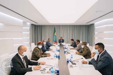 من اجتماع مجلس الأمن الإثيوبي بحضور آبي أحمد