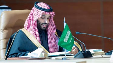 FILE PHOTO: Saudi Arabia's Crown Prince Mohammed bin Salman speaks during the Gulf Cooperation Council's (GCC) 41st Summit in Al-Ula, Saudi Arabia January 5, 2021. Bandar Algaloud/Courtesy of Saudi Royal Court/Handout via REUTERS ATTENTION EDITORS - THIS PICTURE WAS PROVIDED BY A THIRD PARTY/File Photo