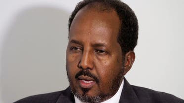 Somalia's former President Hassan Sheikh Mohamud speaks during an interview with Reuters in Mogadishu, May 9, 2014. (Reuters)