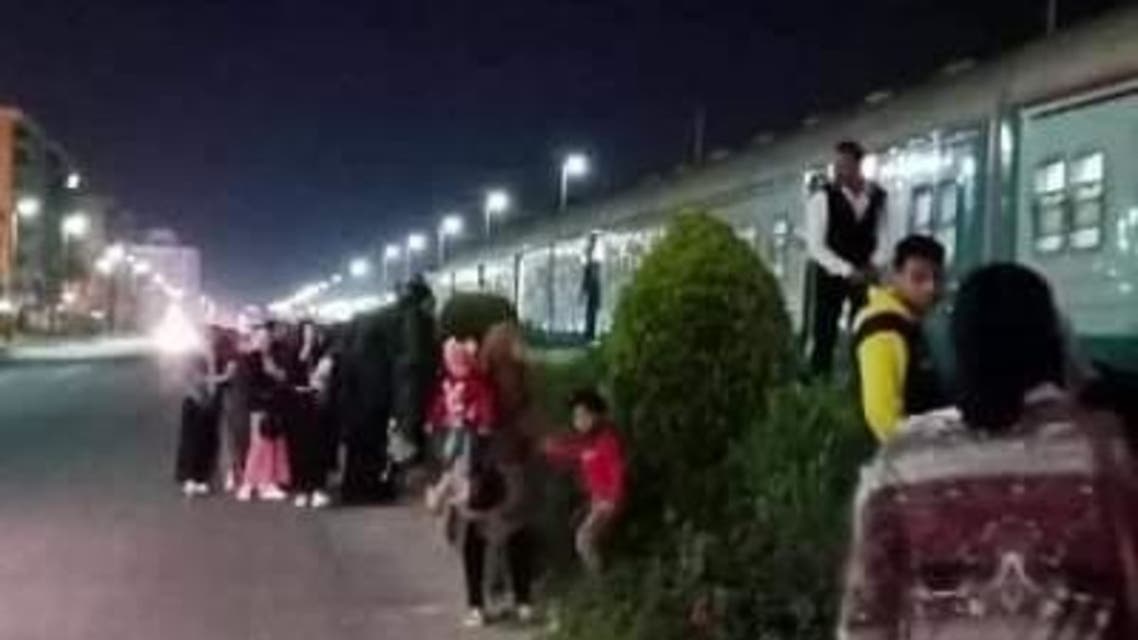 انفصال عربات قطار في مصر