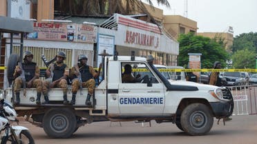 A file photo shows security forces deploy to secure the area after an overnight raid on a restaurant in Ouagadougou, Burkina Faso August 14, 2017. (Reuters/Hamany Daniex)