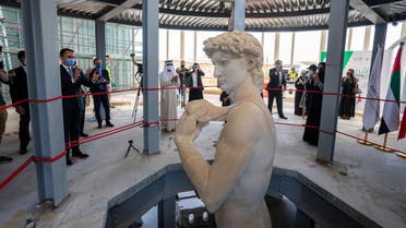 The 3D-printed replica of the Michelangelo's David at Dubai Expo 2020. (Supplied)