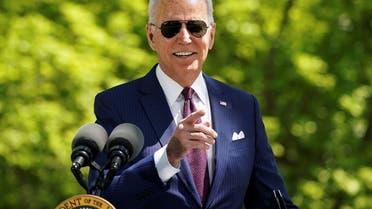 President Joe Biden delivers remarks on the administration's coronavirus response outside the White House, April 27, 2021. (Reuters)