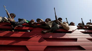 Militia members from Ethiopia's Amhara region ride on their truck as they head to face the Tigray People's Liberation Front (TPLF), in Sanja, Amhara region near a border with Tigray, Ethiopia November 9, 2020. (File photo: Reuters)