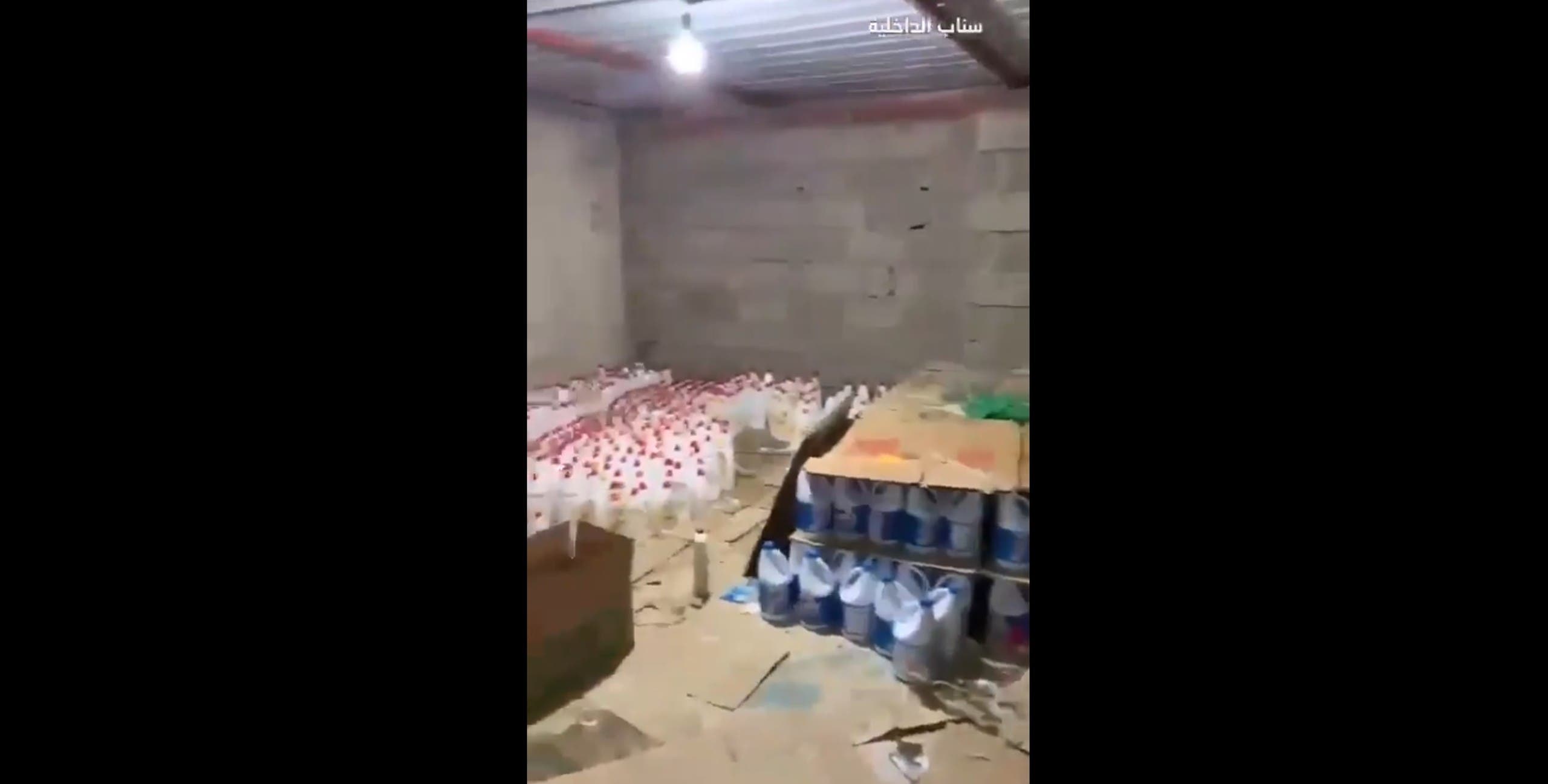 جانب من المصنع غير الشرعي