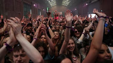 People enjoy their time at a nightclub, as part of a national research programme assessing the risk of the coronavirus disease (COVID-19) transmission, in Liverpool, Britain April 30, 2021. (Reuters)