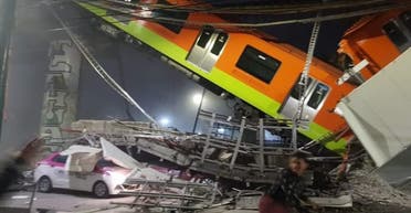 A Mexico City metro accident has left at least 50 people injured. (Twitter)