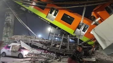 A Mexico City metro accident has left at least 50 people injured. (Twitter)