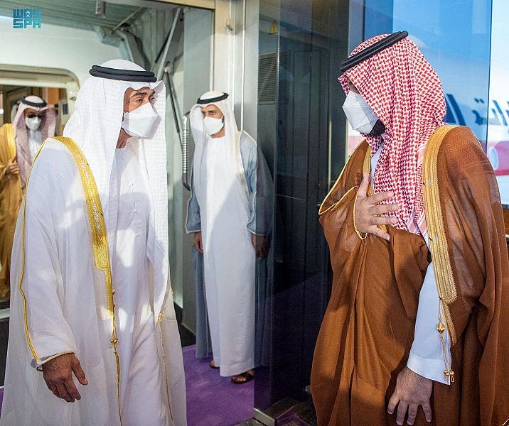 محمد بن سلمان ومحمد بن زايد في جدة
