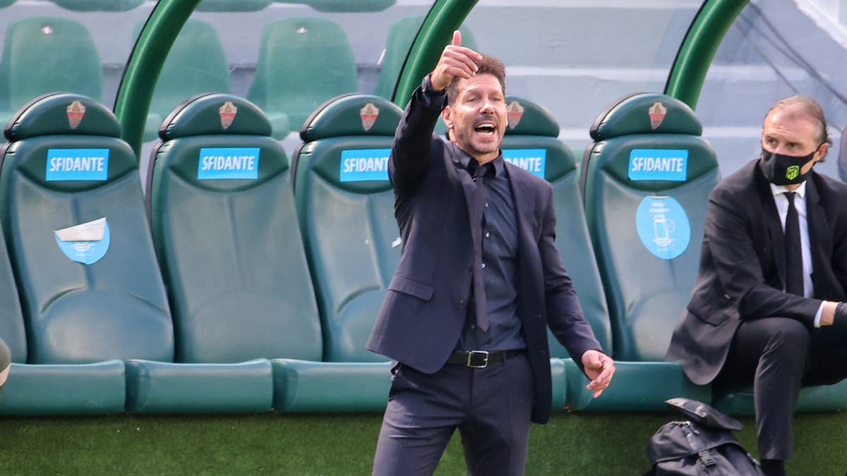 سيميوني لن يغير خططه أمام برشلونة