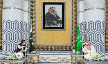 سعودی عرب آمد کے فوری بعد ہوائی اڈے پر مختصر گفتگو