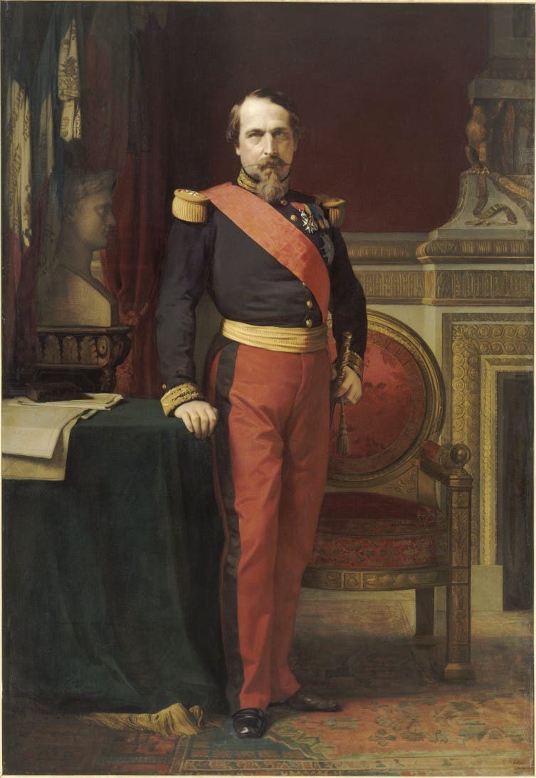 لوحة تجسد الإمبراطور الفرنسي نابليون الثالث