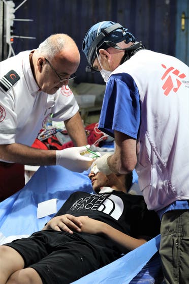 At least 612 Palestinians, including children, were injured in Jerusalem on Monday, according to the Palestinian Red Crescent Society, with 411 patients taken to hospital. (Image: MSF)