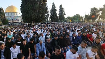 Palestinians mark Eid in al-Aqsa days after Israeli forces attacked worshipers
