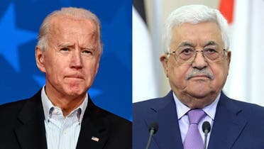 الرئيس الفلسطيني محمود عباس وجو بايدن 