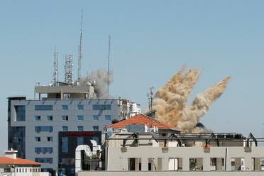 من القصف الإسرائيلي على غزة - رويترز 15 مايو 2021