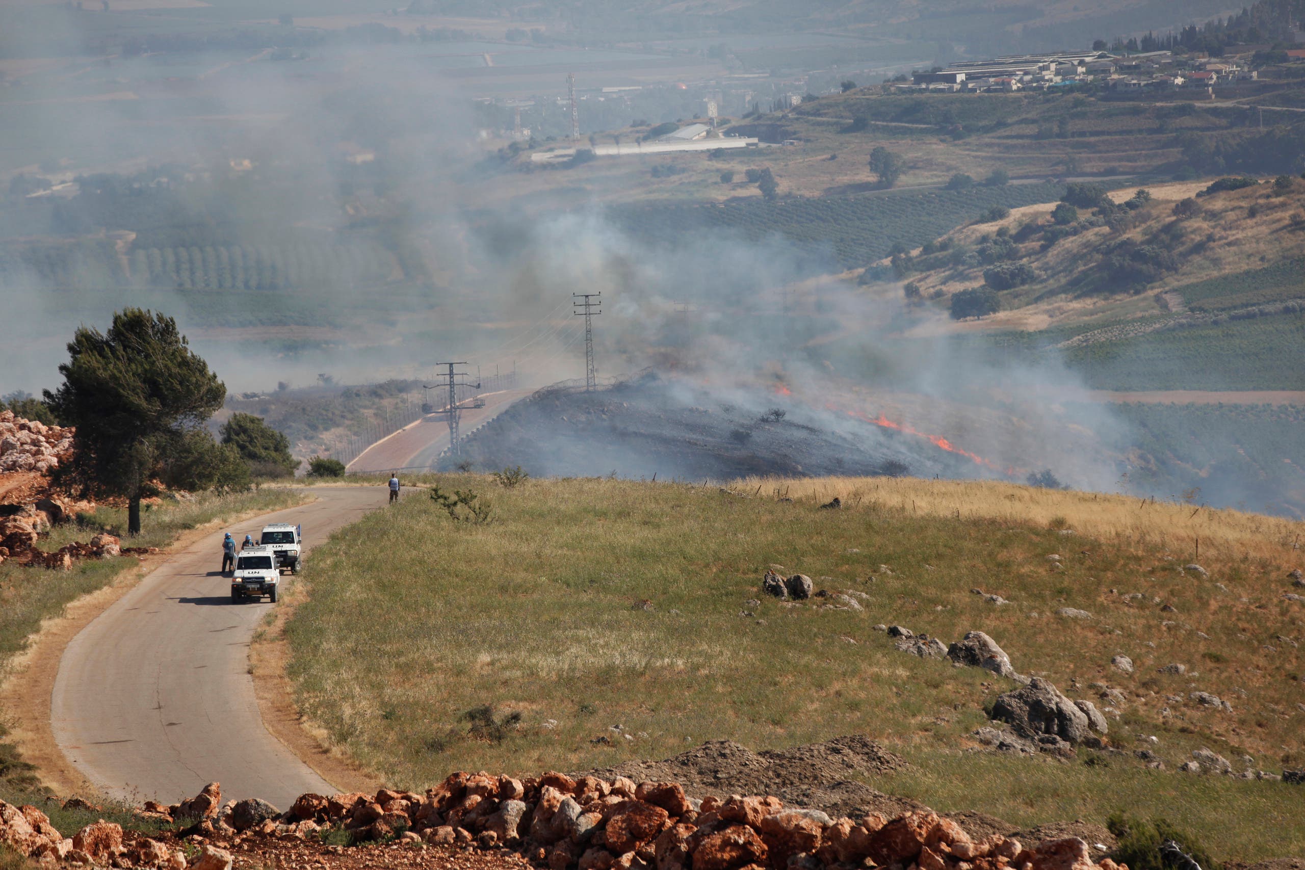 From the Lebanese-Israeli border (archived by Associated Press)