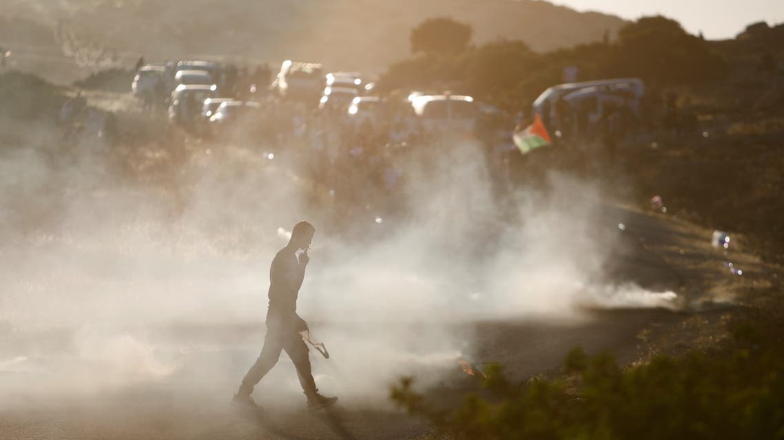 من تظاهرات الفلسطينيين بالضفة الغربية 