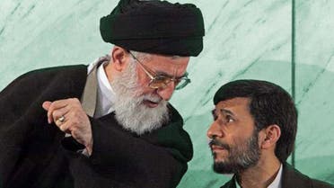 محمود أحمدي نجاد والمرشد علي خامنئي