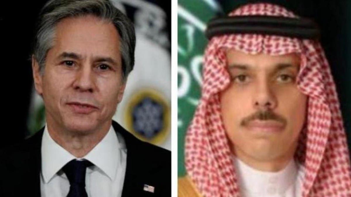 وزير خارجية السعودية يبحث مع بلينكن الأوضاع بفلسطين