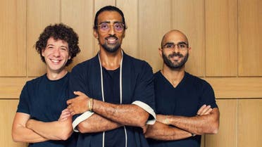 From left to right: Mohammad El Saadi, Asim Janjua, Imad Gharazeddine, cofounders of Mamo. (Supplied)